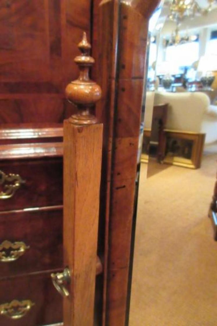 Late 19th Century Antique Walnut Cheval Mirror - Image 5