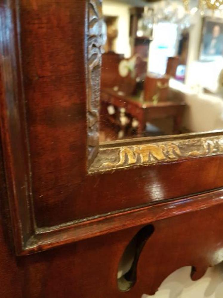Antique George III Period Walnut Mirror - Image 4