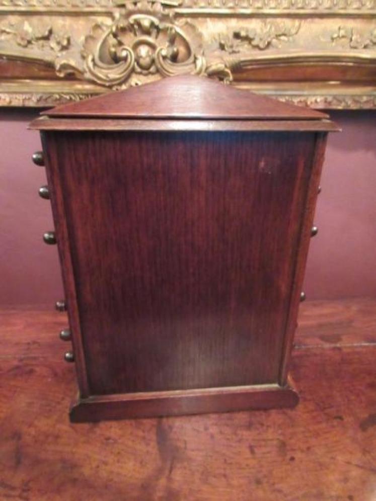 Large Antique Mahogany Perpetual Desk Calendar - Image 4