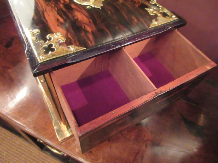 Superb Mid Victorian Coromandel Secret Drawer Box - Image 4