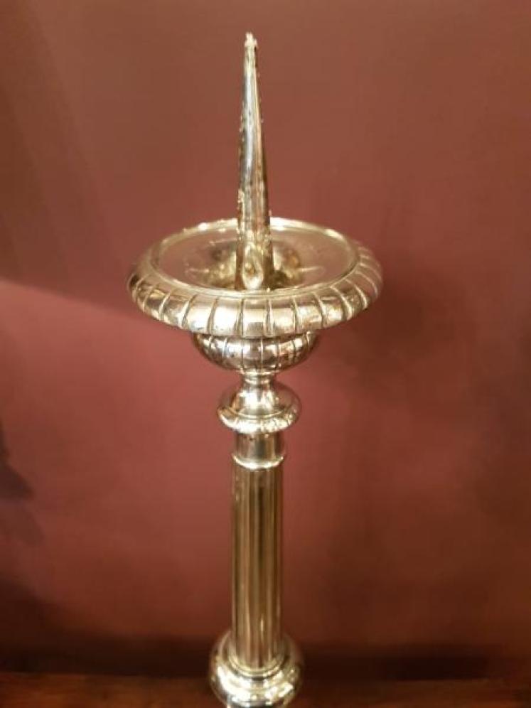 Superb Pair of Antique Silver Plated Pricket Candlesticks - Image 2