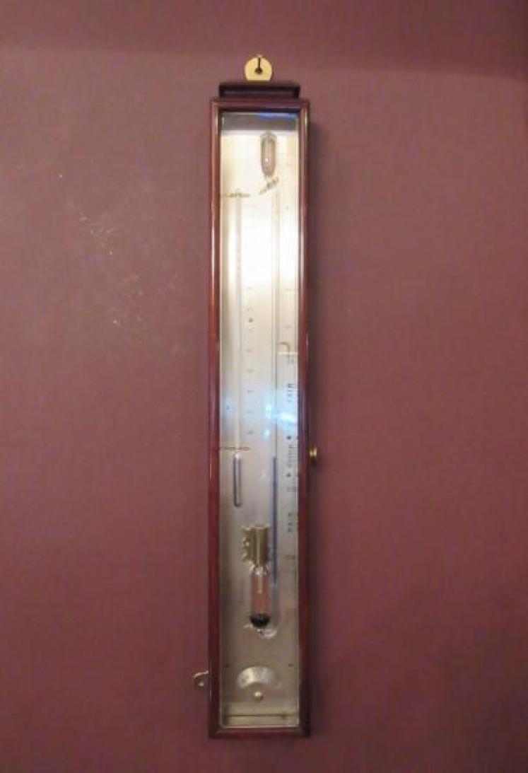 Superb Early Victorian Rosewood Improved Air Sympiesometer - Image 1