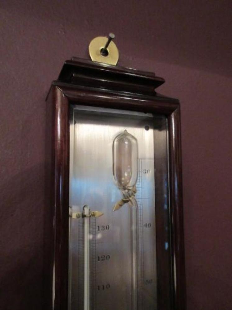 Superb Early Victorian Rosewood Improved Air Sympiesometer - Image 2