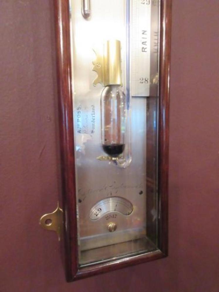 Superb Early Victorian Rosewood Improved Air Sympiesometer - Image 4