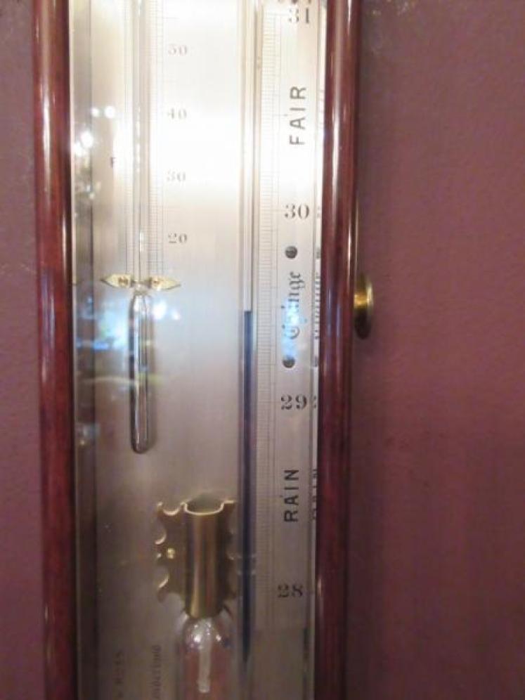 Superb Early Victorian Rosewood Improved Air Sympiesometer - Image 5