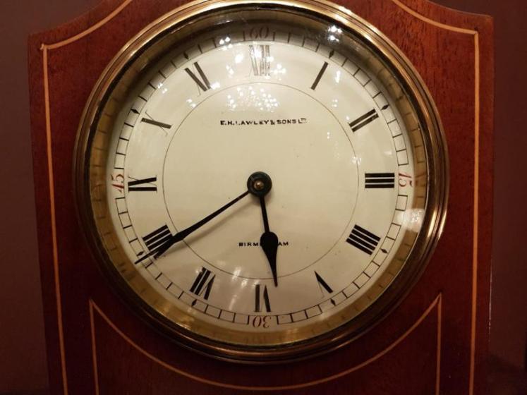 Fine Quality Edwardian Inlaid Mahogany Mantel Clock - Image 2