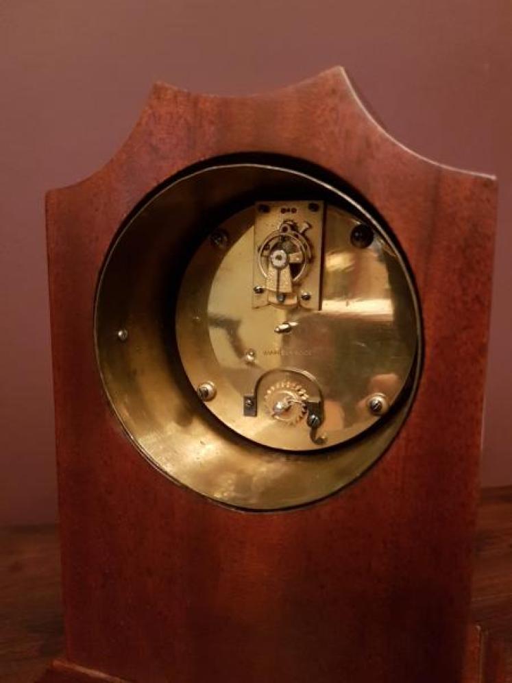 Fine Quality Edwardian Inlaid Mahogany Mantel Clock - Image 4