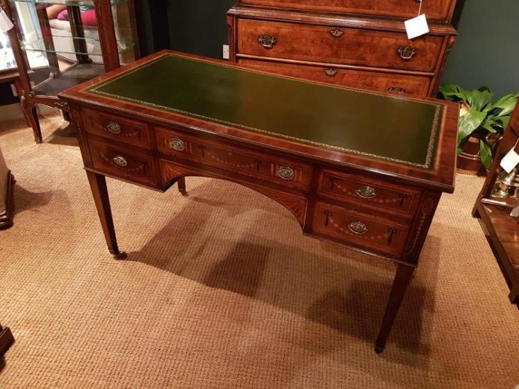 Fine Antique Sheraton Inlaid Writing Desk - Image 1