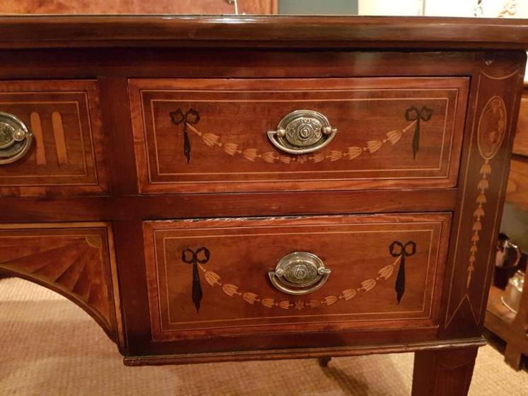Fine Antique Sheraton Inlaid Writing Desk - Image 2
