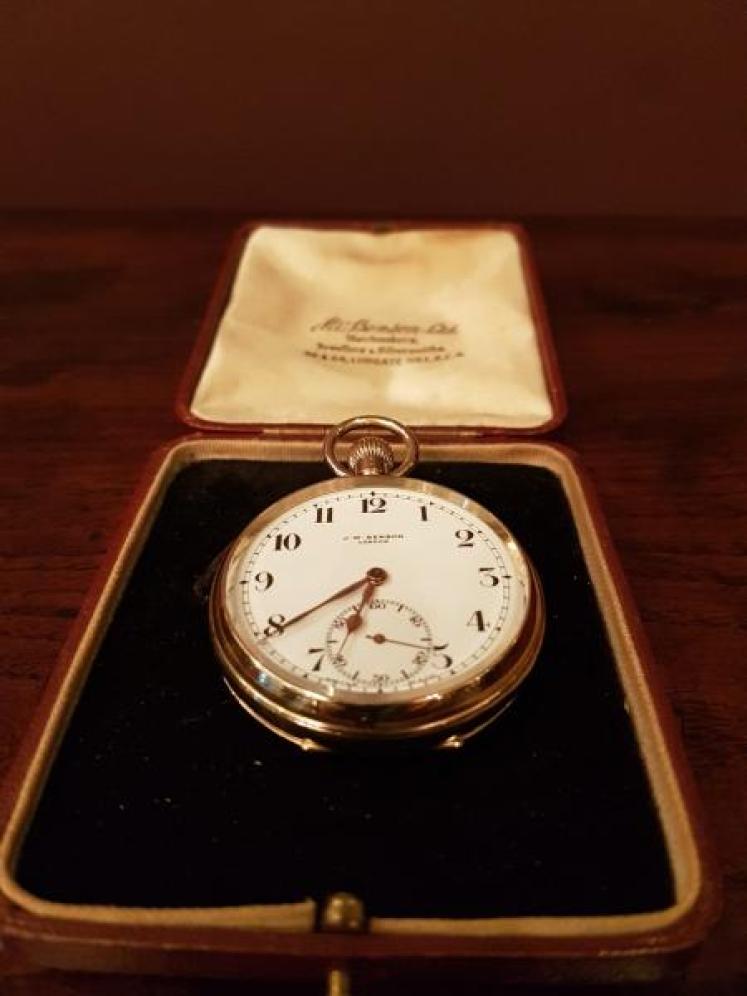 George V Period 9ct Gold Benson Pocket Watch - Image 5