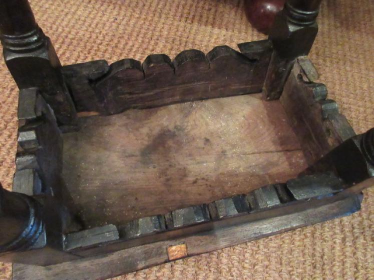 George I Period Antique Oak Joint Stool - Image 4