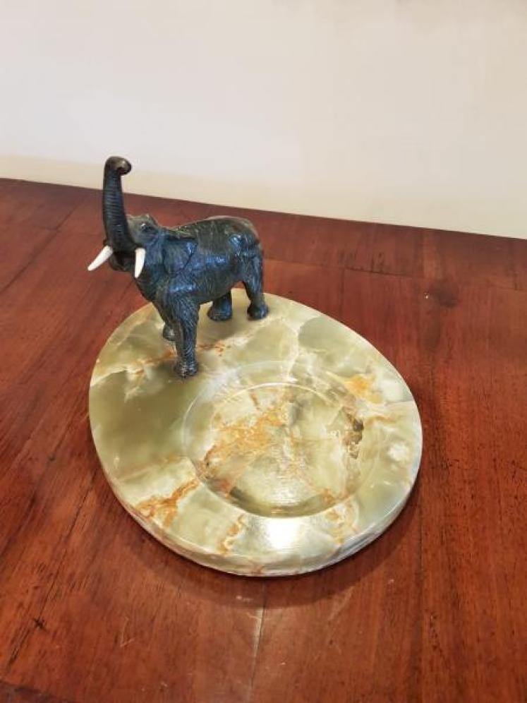 1920's Bronze Elephant Desk Tidy - Image 2