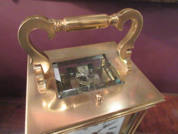 19th Century French Striking & Repeating Carriage Clock - Image 3