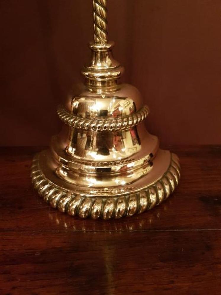 Superb Victorian Cast Brass Door Stop by Tonks - Image 3