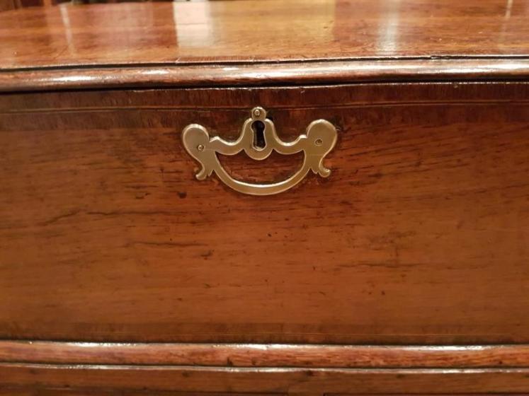 Small Proportioned George II Two Drawer Coffer - Image 4