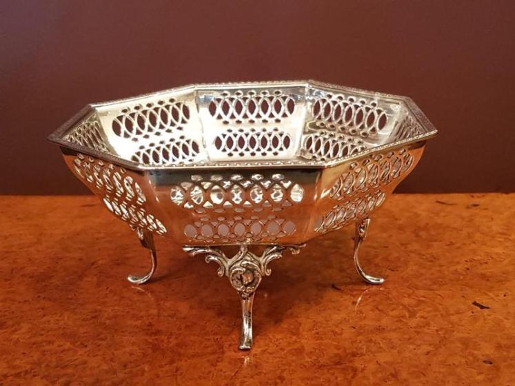 George V Period Silver Bon Bon Dish - Image 1