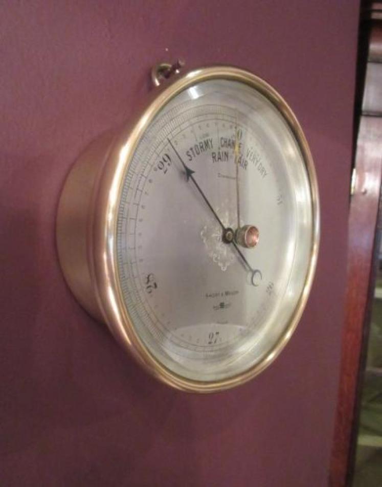 Antique Short & Mason Marine Barometer - Image 4