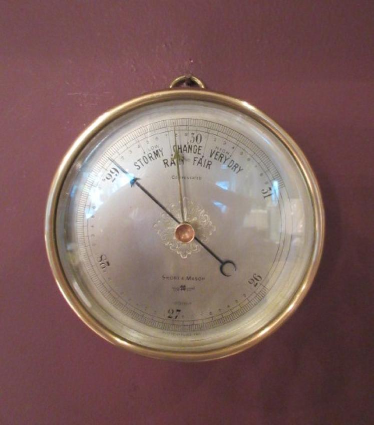 Antique Short & Mason Marine Barometer - Image 5