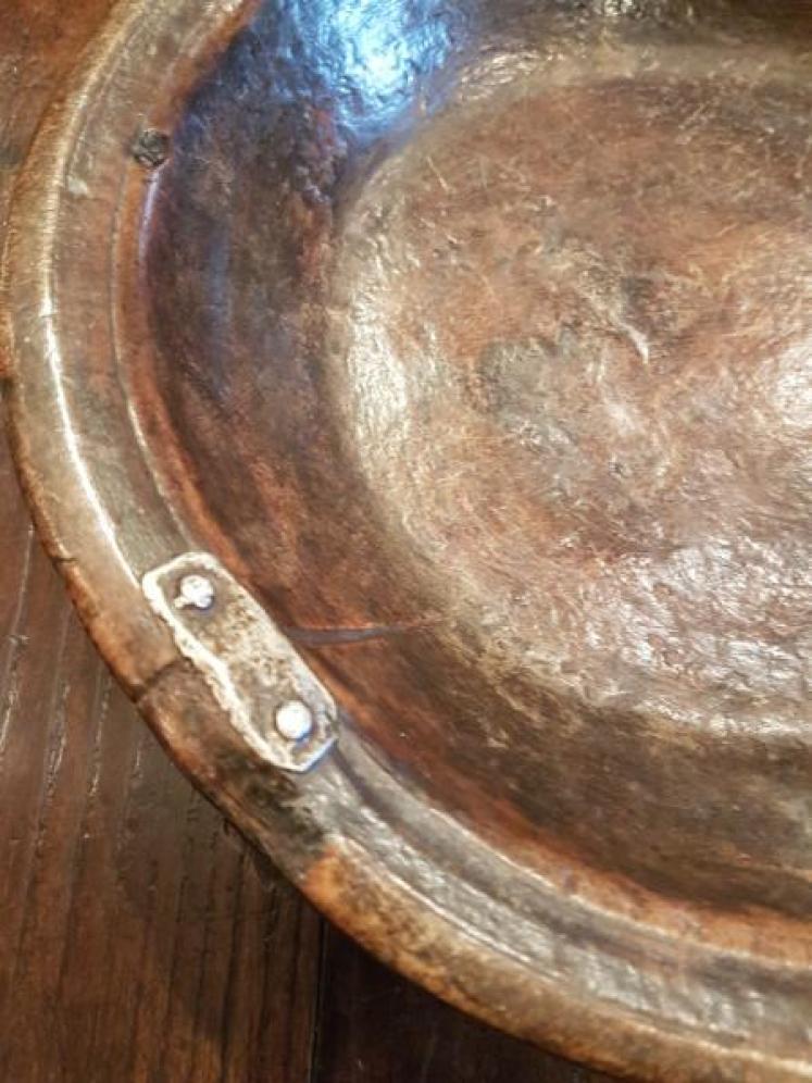 Antique Welsh Fruitwood Cawl Bowl - Image 5