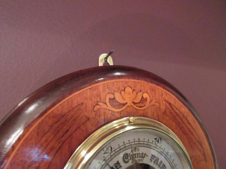 Edwardian Antique Sheraton Inlaid Barometer - Image 3