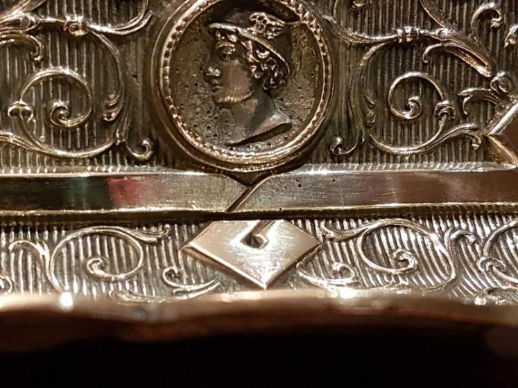 Quality Victorian Brass Pen and Ink Stand - Image 5