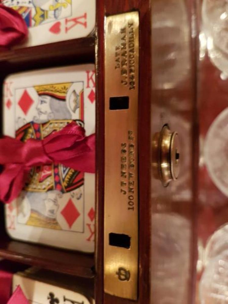 Magnificent Antique Tantalus and Games Box - Image 5