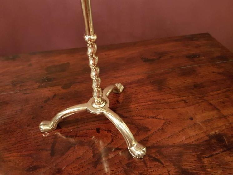 Pair of Early Victorian Brass Rise and Fall Candelabra - Image 5