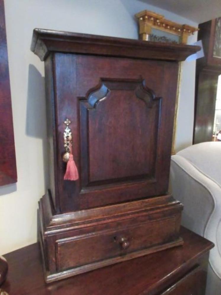 Very Original George I Period North Wales Spice Cupboard - Image 1