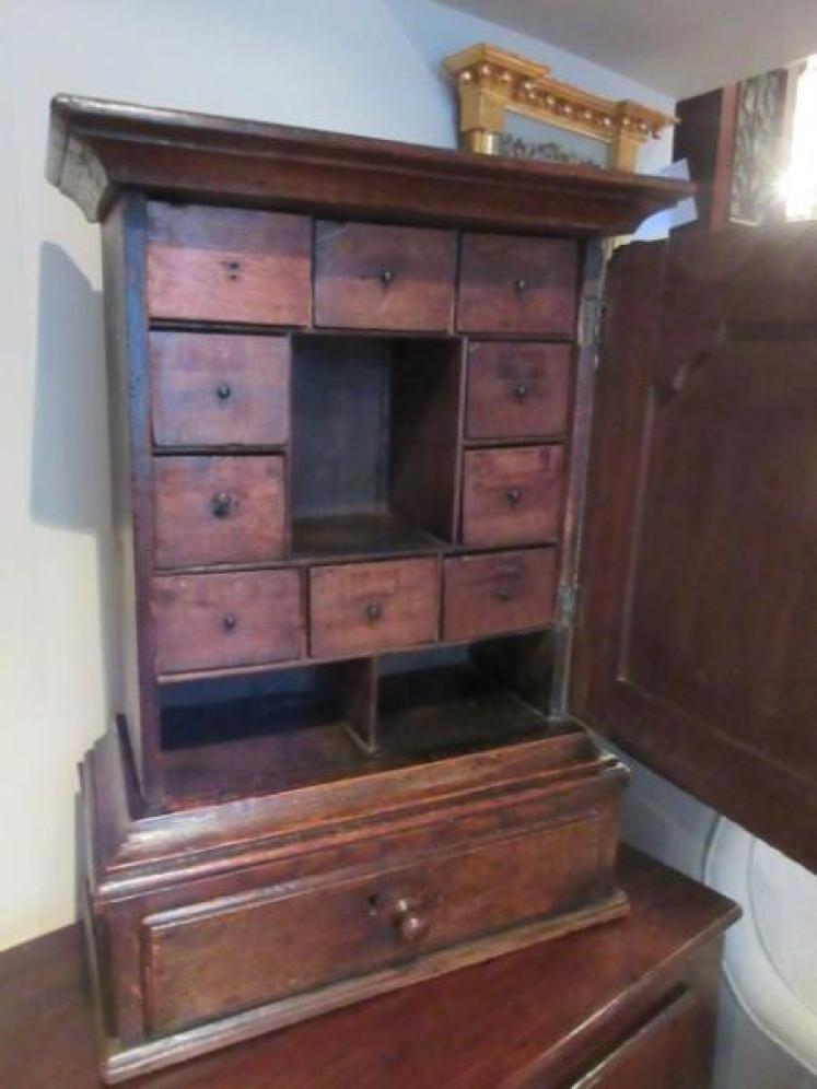 Very Original George I Period North Wales Spice Cupboard - Image 3