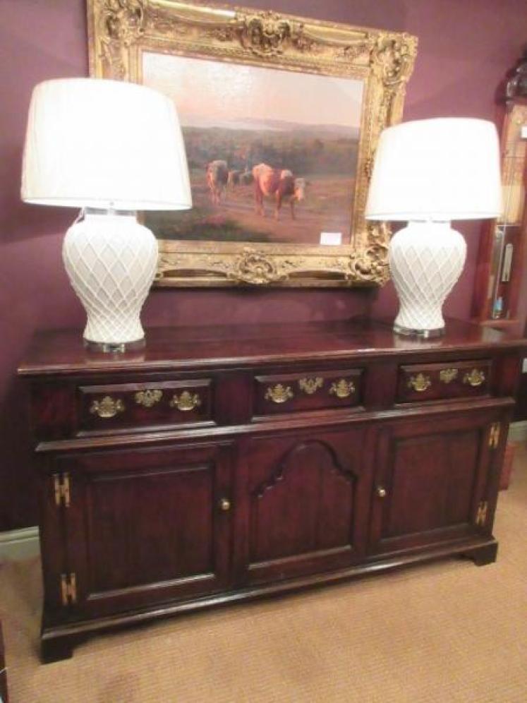 Superb George II Period North Lancashire Oak Dresser - Image 1