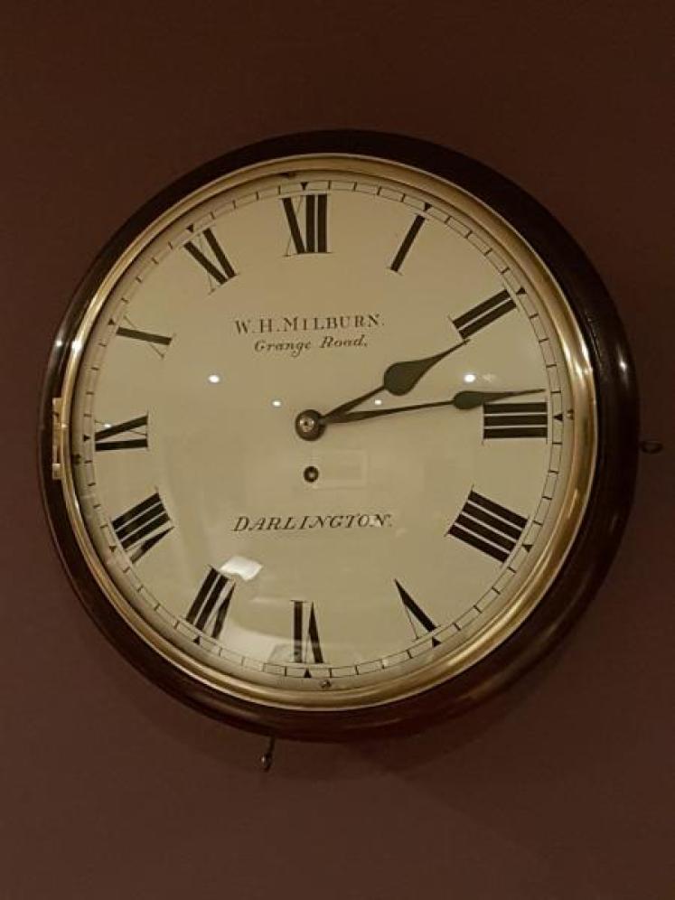 Superb Mid Victorian Convex Fusee Dial Clock By Milburn Of Darlington  - Image 1