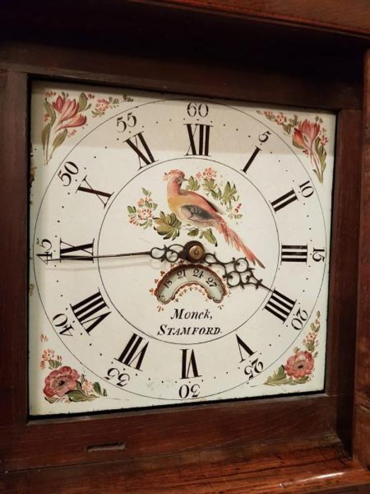 Small George III Lincolnshire Cottage Clock - Image 2