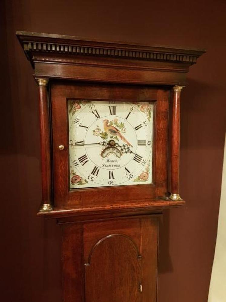 Small George III Lincolnshire Cottage Clock - Image 3