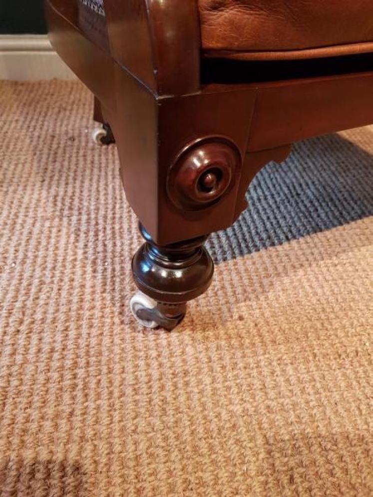 Superb William IV Mahogany Bergere Library Chair - Image 3