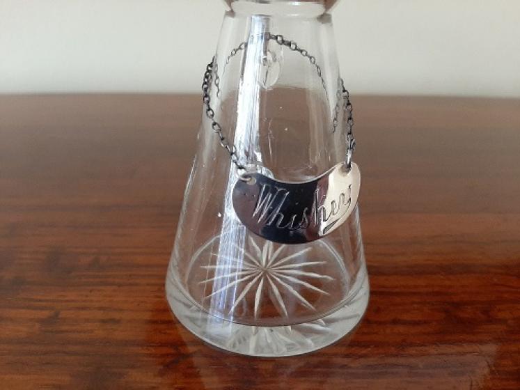 George V Antique Silver Whisky Noggin Decanter - Image 3