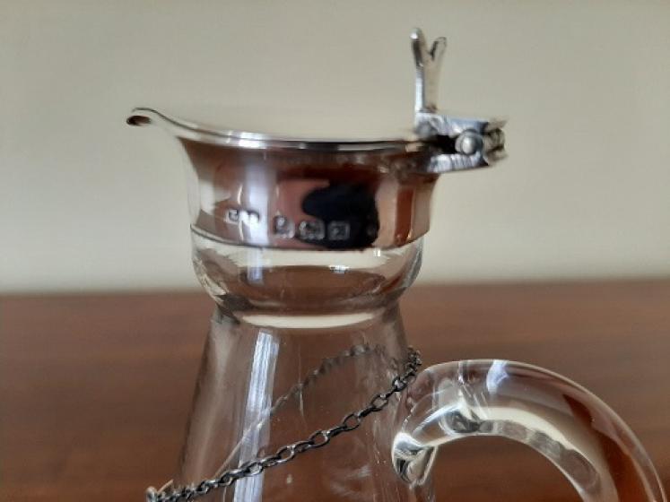 George V Antique Silver Whisky Noggin Decanter - Image 4