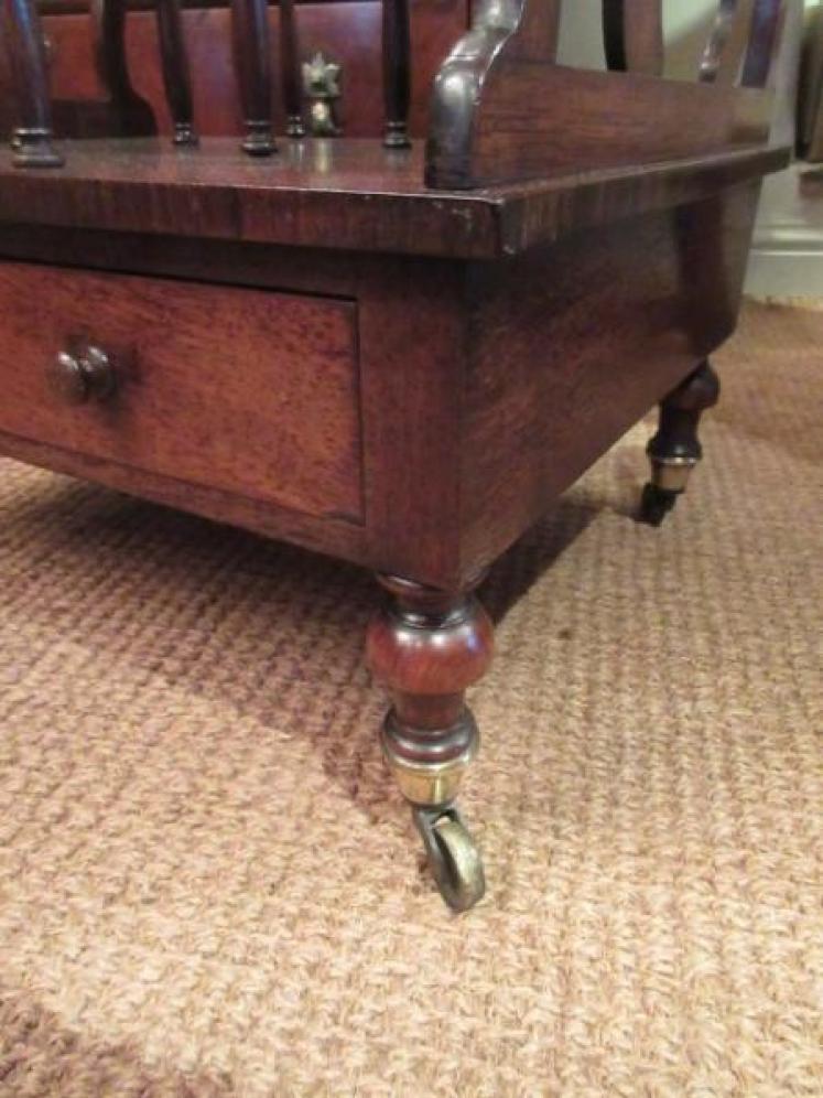 Early Victorian Antique Rosewood Music Canterbury - Image 2