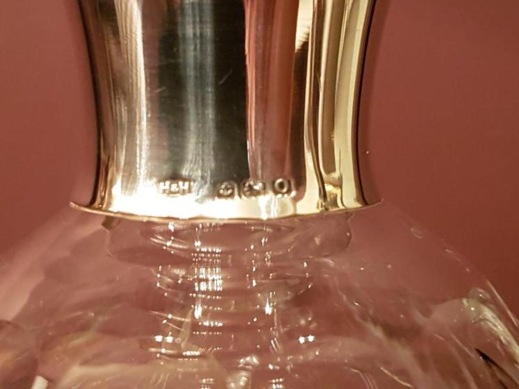 Hukin & Heath Silver Mounted Cut Crystal Decanter - Image 4