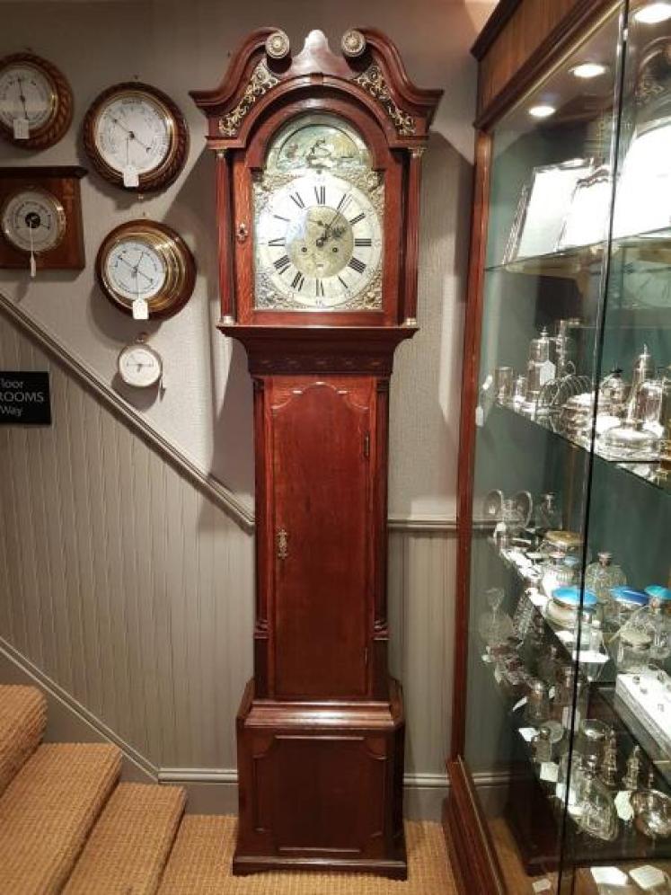 Fine Jonas Barber 8 day Rocking Ship Longcase Clock - Image 1