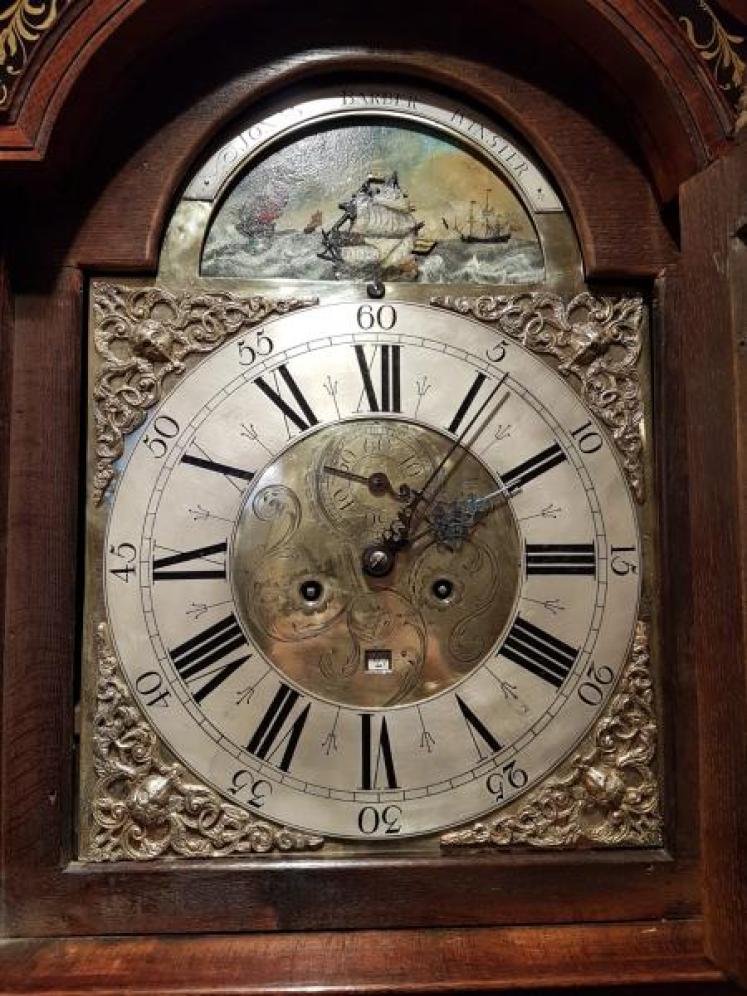 Fine Jonas Barber 8 day Rocking Ship Longcase Clock - Image 2
