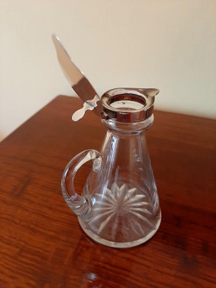 George V Period Antique Silver Whisky Noggin - Image 3