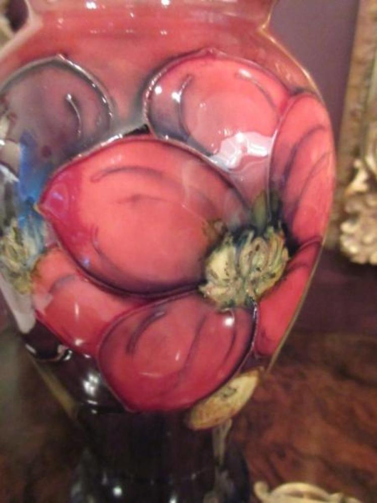 Moorcroft Clematis Flambe Glazed Vase - Image 4