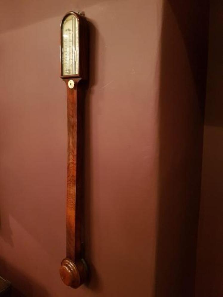 Antique Victorian Rosewood Stick Barometer - Image 5