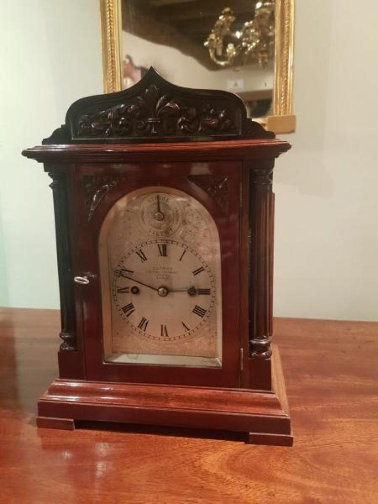 Small 19th Century Double Fusee Bracket Clock - Image 1