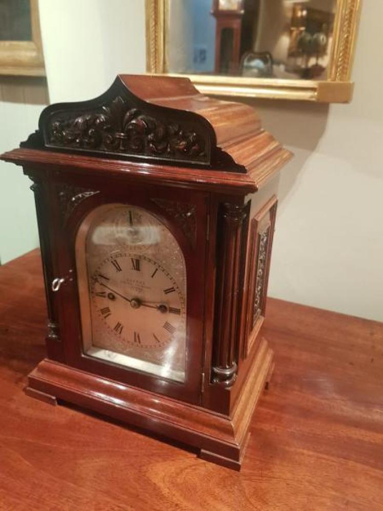 Small 19th Century Double Fusee Bracket Clock - Image 5