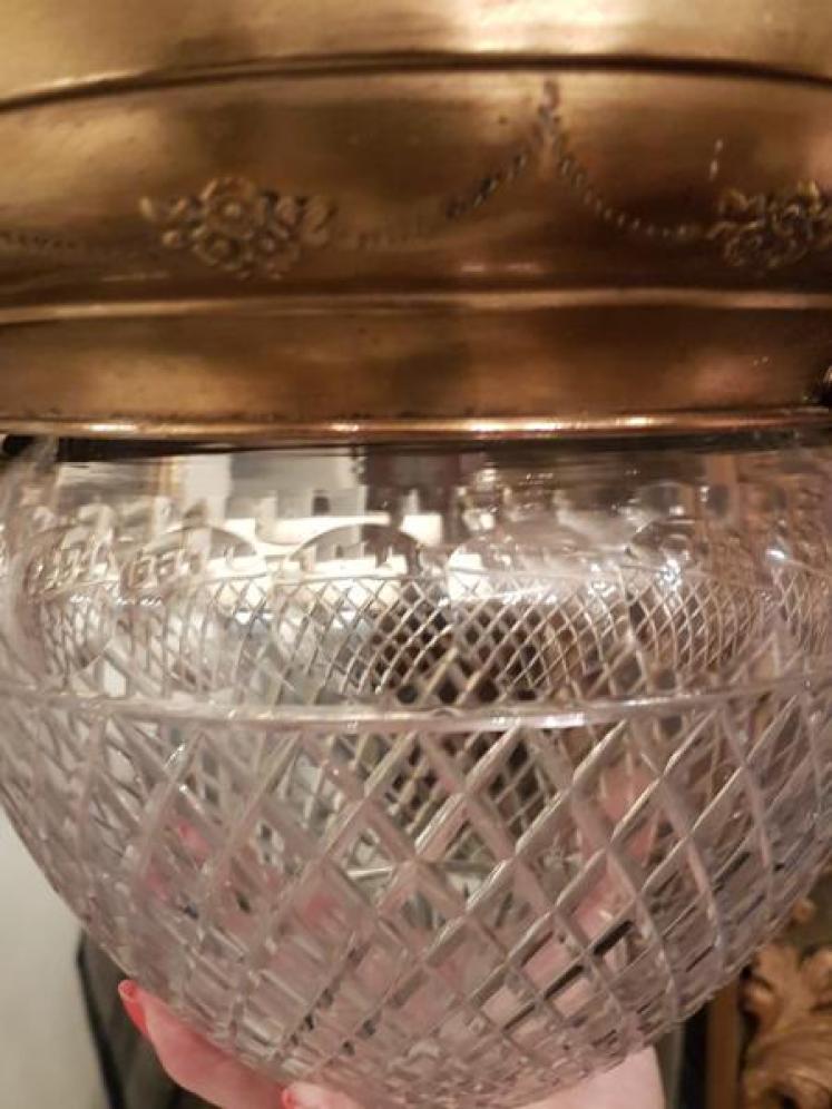 Edwardian Cut Crystal Ceiling Light - Image 2