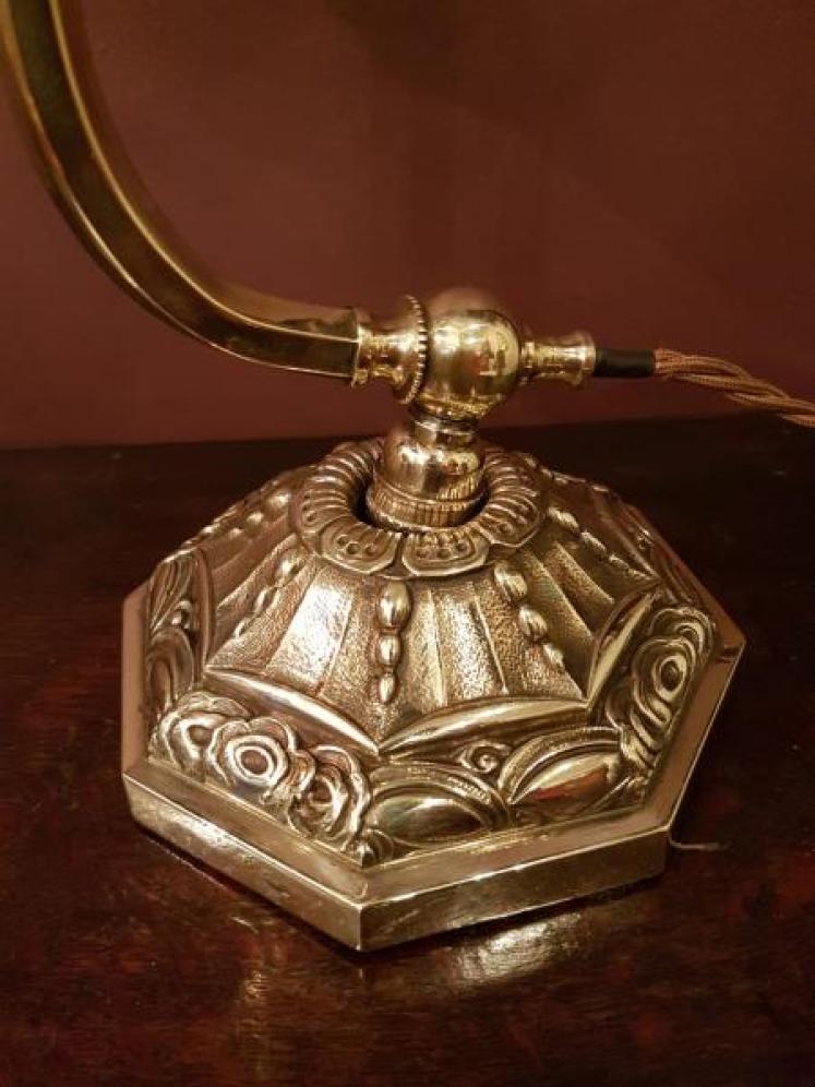 Superb Edwardian Brass Adjustable Desk Lamp - Image 4