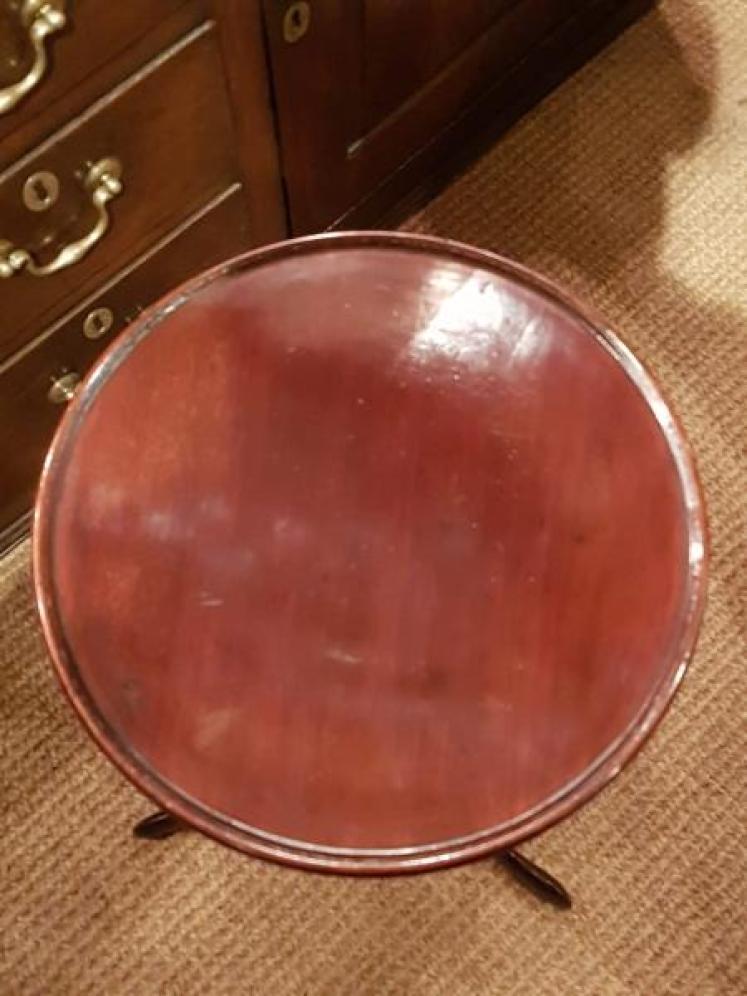Antique Edwardian Mahogany Wine Table - Image 2