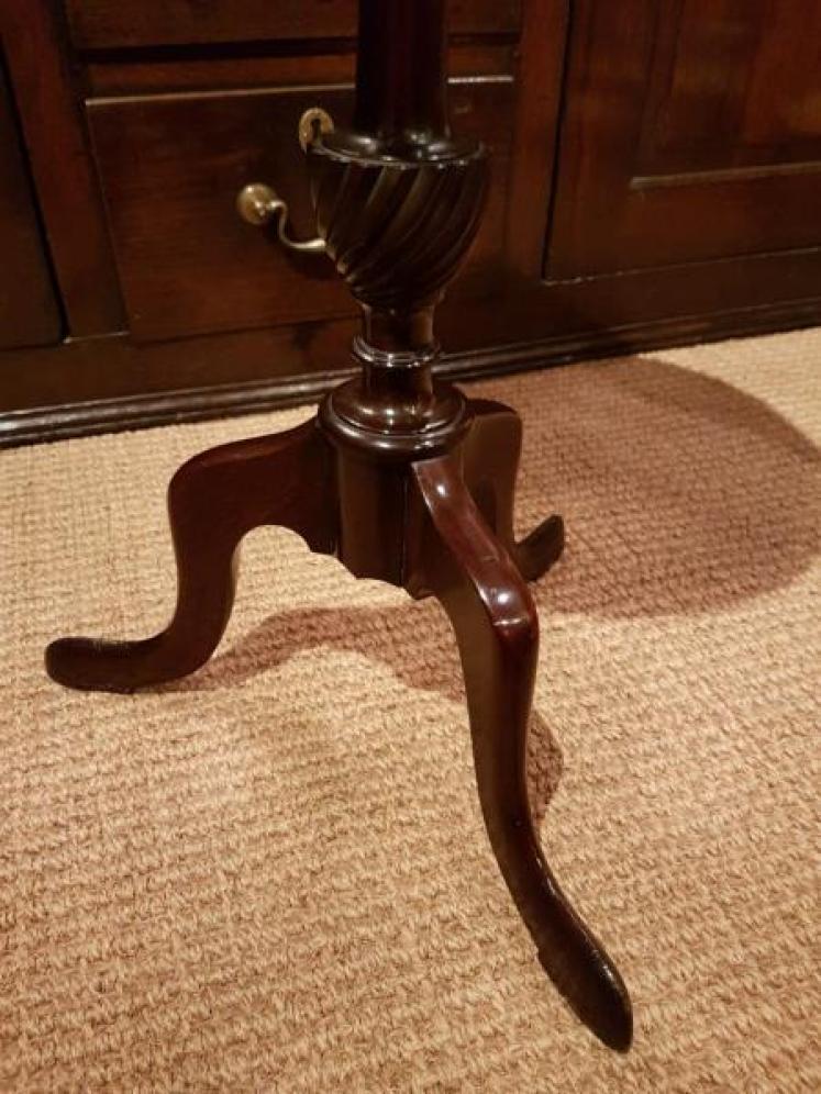 Antique Edwardian Mahogany Wine Table - Image 4
