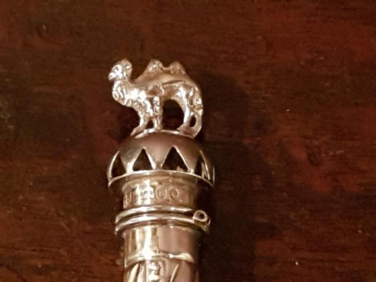 Rare Victorian Silver Vesta and Wax Holder - Image 2